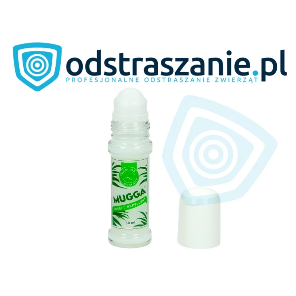 Środek na komary Mugga Roll on. DEET na komary 20%.Preparat na kleszcze.