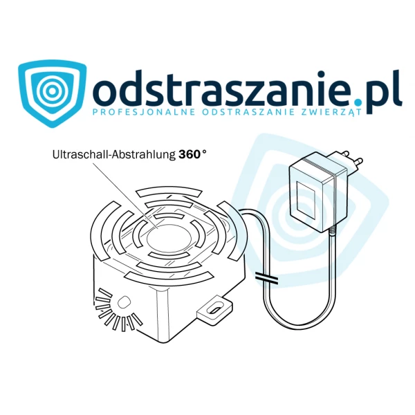Odstraszacz myszy Kemo M234. Wodoodporny(IP65).