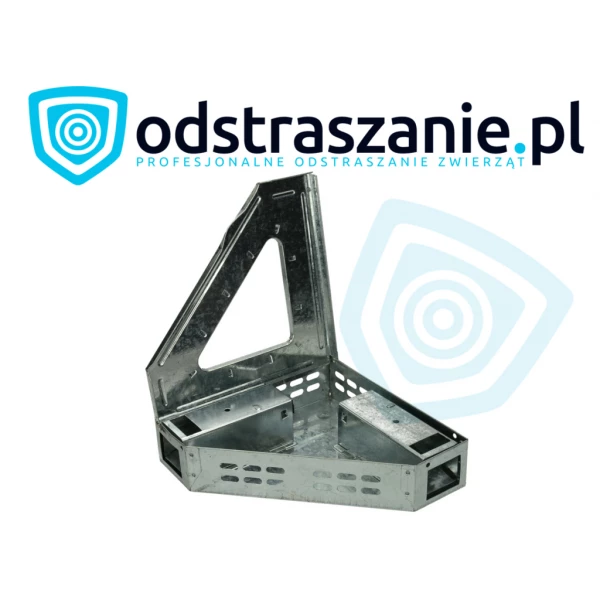 Pułapka na myszy, gryzonie. Narożna myszołapka do kąta, rogu. ODS2.