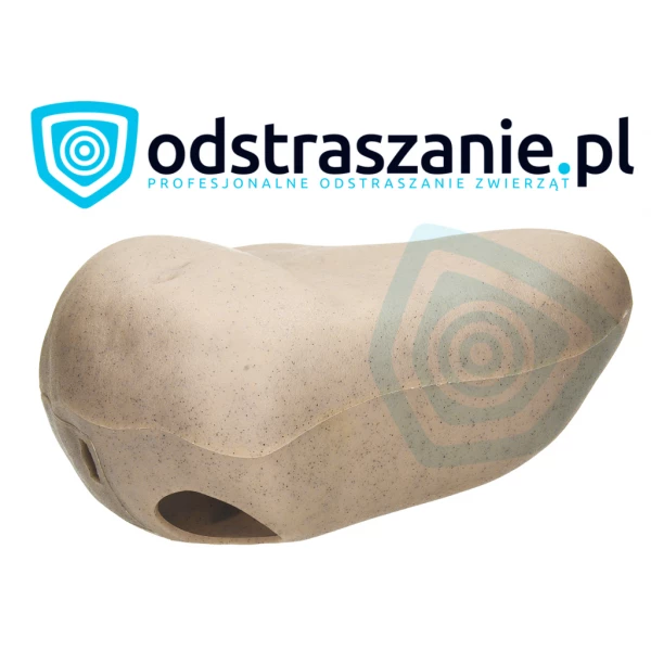 Karmnik deratyzacyjny. Dyskretna stacja deratyzacyjna - kamień. 