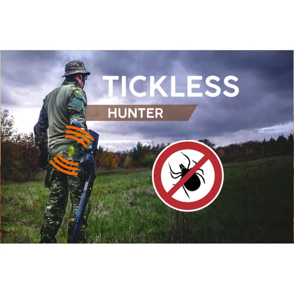 Urządzenie ultradźwiękowe na kleszcze Tickless Hunter dla myśliwych zielony.