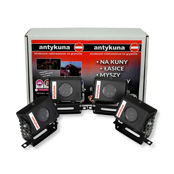 4x Domowy odstraszacz kun. Odstraszacz na kuny do domu. ZESTAW MINI ANTYKUNA