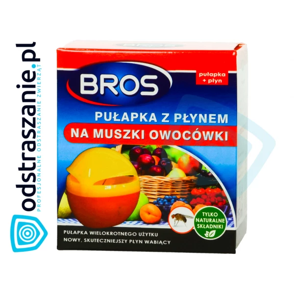 Pułapka na muszki owocówki z wabikiem Bros.