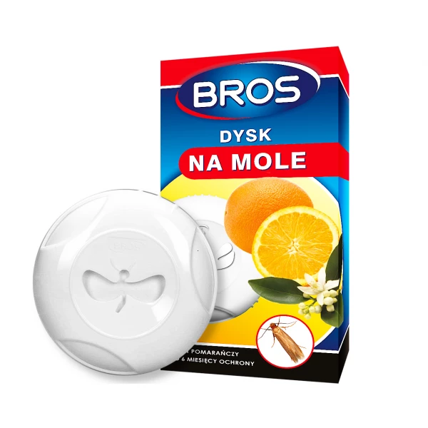 Bros Dysk na mole ubraniowe do szafy kwiat pomarańczy