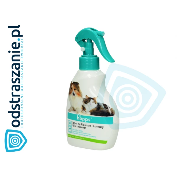Happs Spray na kleszcze, komary dla psa, kota 200ml.