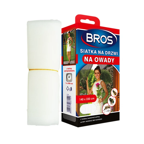 Moskitiera na drzwi Bros biała 140x220cm
