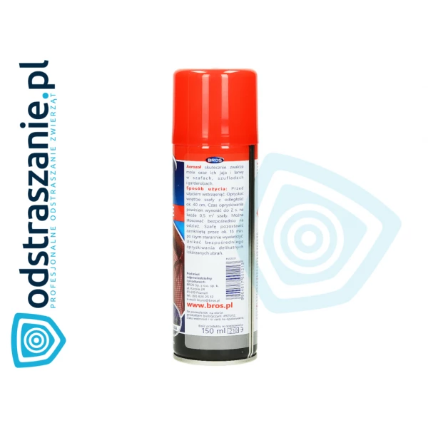Środek na mole odzieżowe. Spray na mole ubraniowe Bros 150ml.