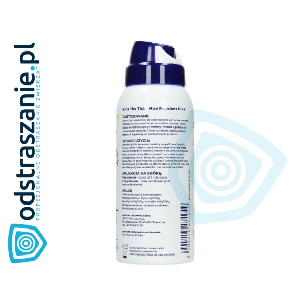 Kick The Tick Spray na kleszcze, komary dla dzieci 90ml