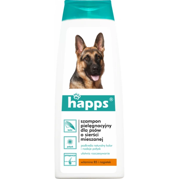 Szampon pielęgnacyjny dla psów o sierści mieszanej Happs 200ml.