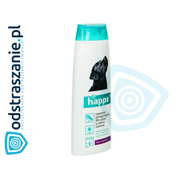 Szampon pielęgnacyjny dla psów o ciemnej sierści Happs 200ml.