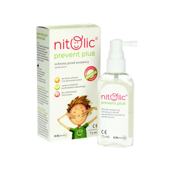 Pipi Nitolic Prevent Preparat na wszy zapobiegający wszawicy 75ml.