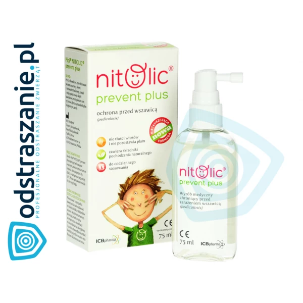 Pipi Nitolic Prevent Preparat na wszy zapobiegający wszawicy 75ml.