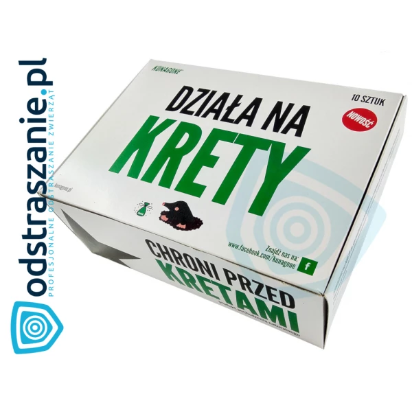 KUNAGONE na krety. Środek odstraszający krety z ogrodu 10 sztuk.