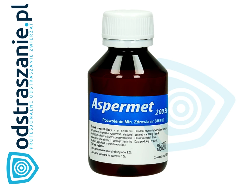 aspermet, Aspermet 200, Aspermet 200 EC, Aspermet asplant, oprysk na pluskwy, preparat na pluskwy, oprysk na karaluchy, oprysk na komary, oprysk na kleszcze, oprysk na muchy, permetryna na kleszcze w ogrodzie, permetryna oprysk