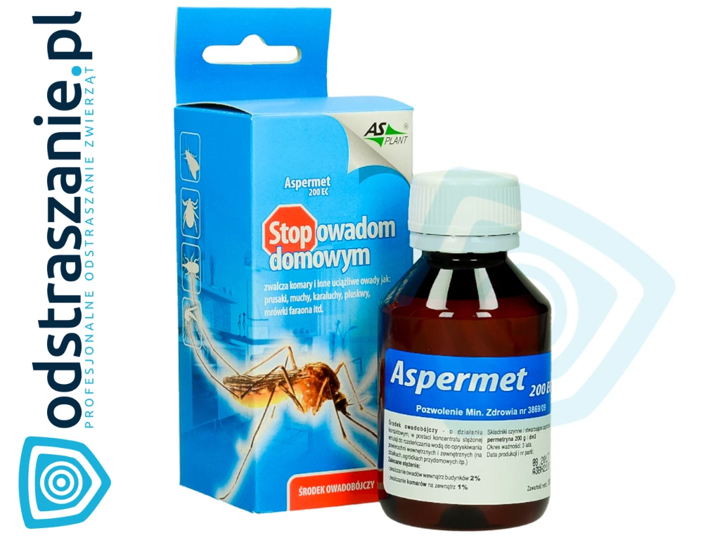 aspermet, Aspermet 200, Aspermet 200 EC, Aspermet asplant, oprysk na pluskwy, preparat na pluskwy, oprysk na karaluchy, oprysk na komary, oprysk na kleszcze, oprysk na muchy, permetryna na kleszcze w ogrodzie, permetryna oprysk