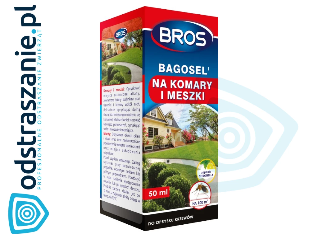 bros bagosel, oprysk na komary kleszcze, środek na muchy meszki, preparat na komary i kleszcze