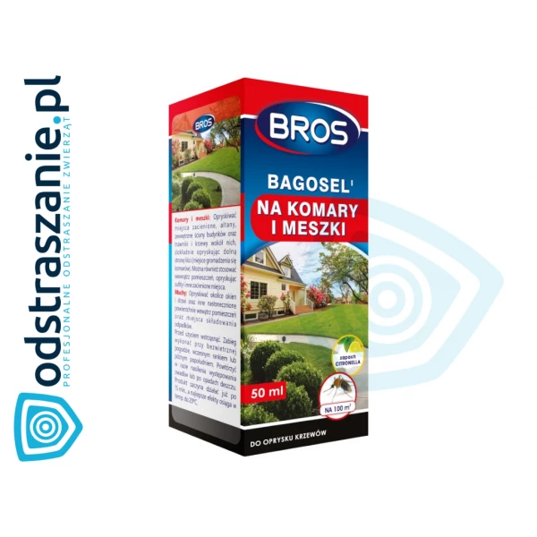 Bros Bagosel 50ml. Oprysk na komary, kleszcze, muchy, meszki.