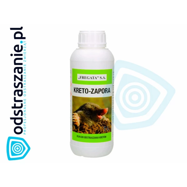 KRETO-ZAPORA 1L. Mocny środek na krety, preparat w płynie.