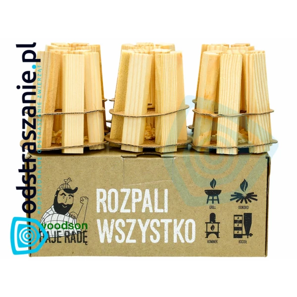 Rozpałka do kominka, pieca, grilla Eko-ognisko. Podpałka ekologiczna 6 szt.