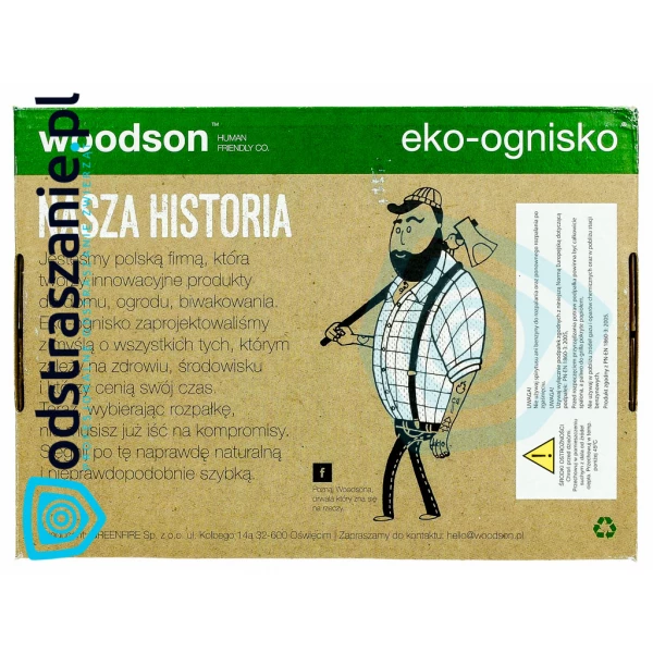 Rozpałka do kominka, pieca, grilla Eko-ognisko. Podpałka ekologiczna 6 szt.