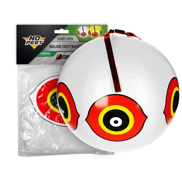Balon na ptaki biały. Balon odstraszający gołębie z balkonu, szpaki.
