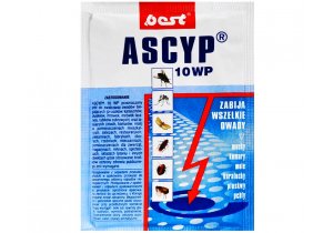 ASCYP 10WP 25g oprysk na muchy, pluskwy, karaluchy.