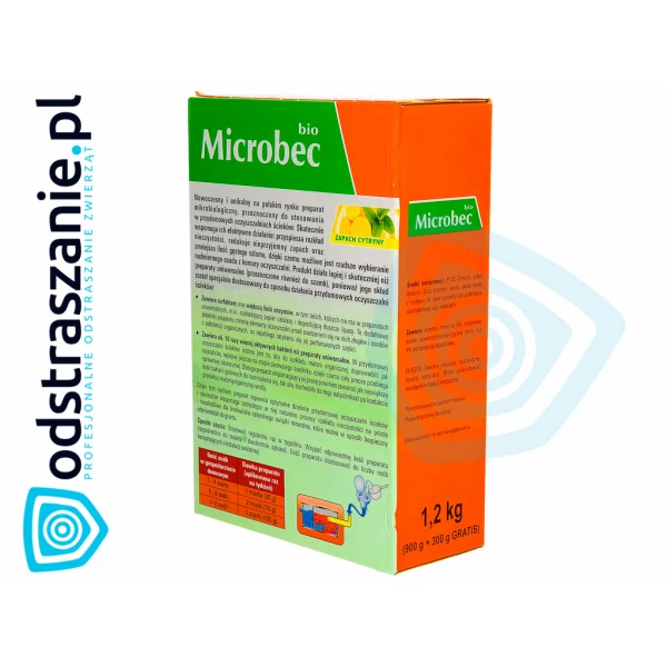 Bakterie do szamba, oczyszczalni Microbec Bio 1200g. Środek do szamba.