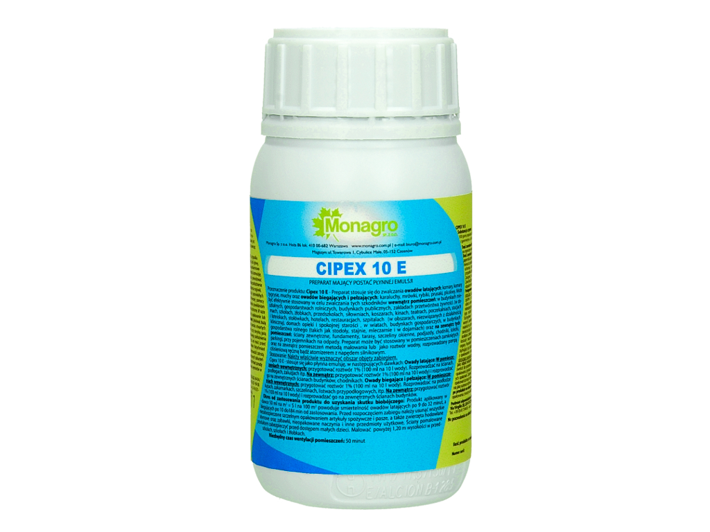Oprysk na komary. Środek owadobójczy CIPEX 10E 250 ml.