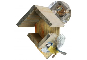 Drewniany karmnik dla ptaków na masło orzechowe Best for Birds