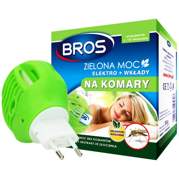 Elektro na komary + 10 wkładów Zielona Moc Bros