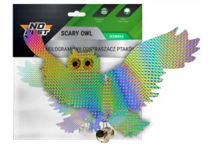 Hologramowa sowa SCARY OWL No Pest™. Sylwetka ptaka drapieżnego odstraszacz.