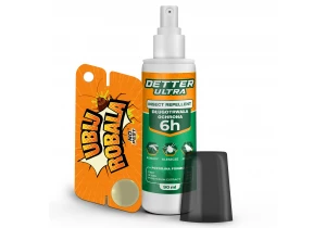 Środek na komary, kleszcze, meszki dla ludzi Detter Ultra spray 90ml.