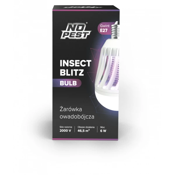 Lampa na owady, żarówka owadobójcza Insect Bulb No Pest®
