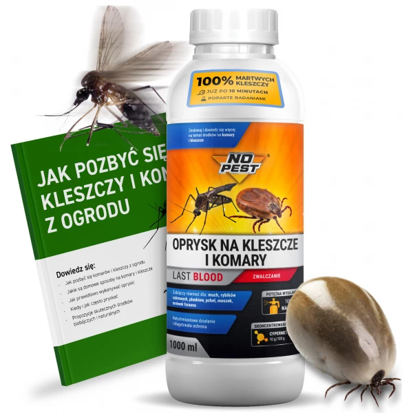 LAST BLOOD NO PEST™ 1l Najlepszy oprysk na komary, kleszcze, muchy, mrówki. 