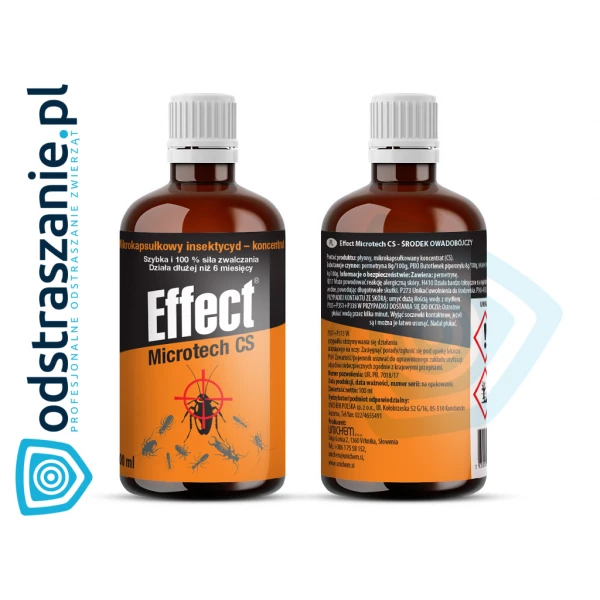 Najlepszy preparat na pluskwy, karaluchy, mrówki. Środek Effect Microtech 100ml.