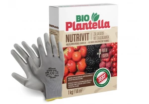 Nawóz do agrestu, porzeczek 1kg. Naturalny nawóz organiczny Bio Plantella + rękawiczki