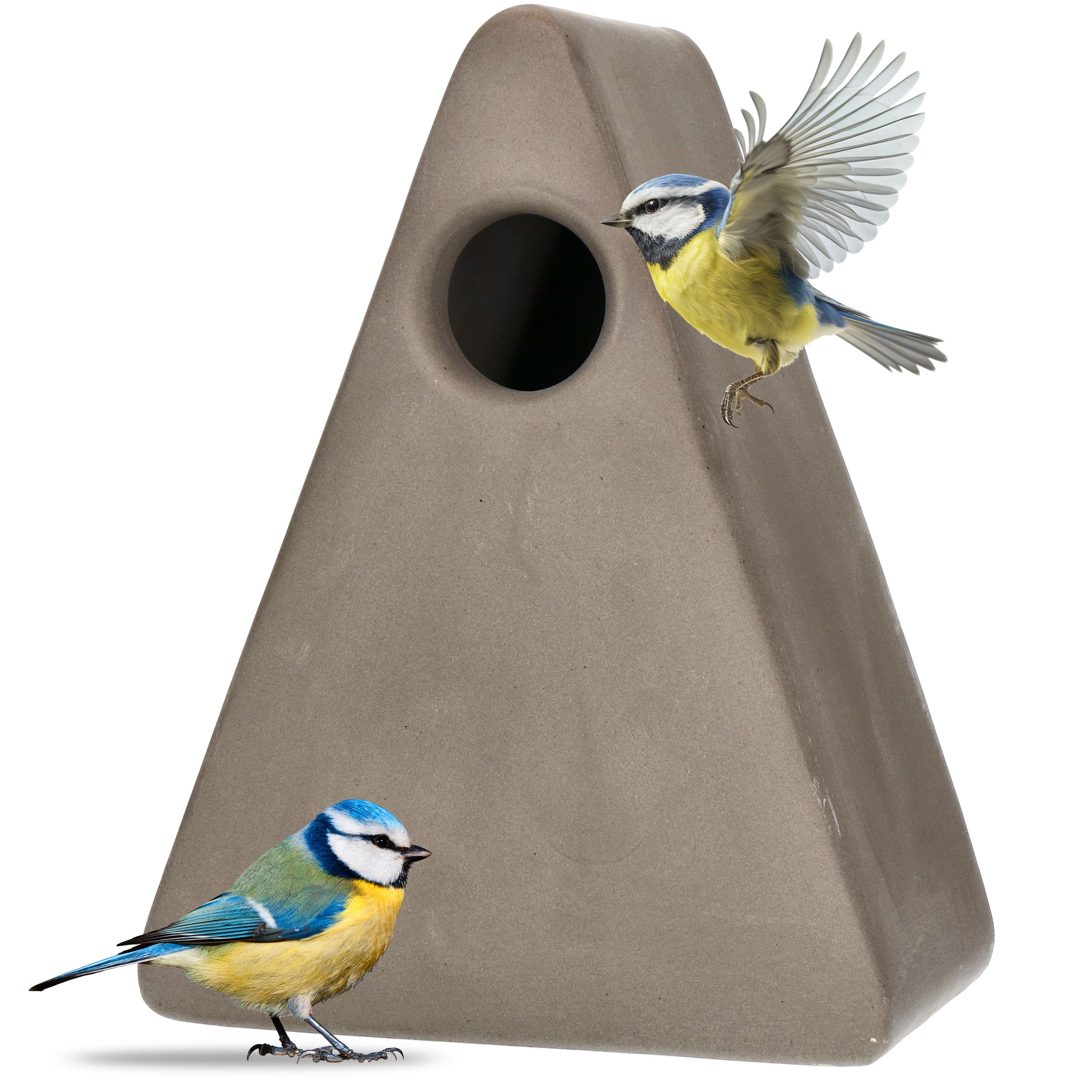 nowoczesny stylowy domek dla ptaków Nina szara
