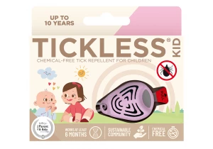 Odstraszacz kleszczy dla dzieci. Tickless Baby różowy. Odstraszacz na kleszcze.