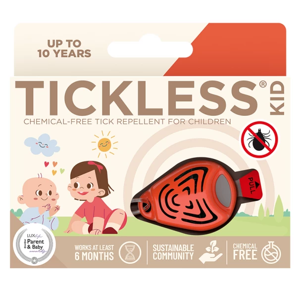 Odstraszacz kleszczy dla dzieci Tickless Kid. Odstraszacz na kleszcze.