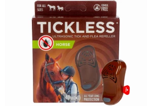 Urządzenie ultradźwiękowe na kleszcze i pchły dla koni Tickless Horse brązowy.