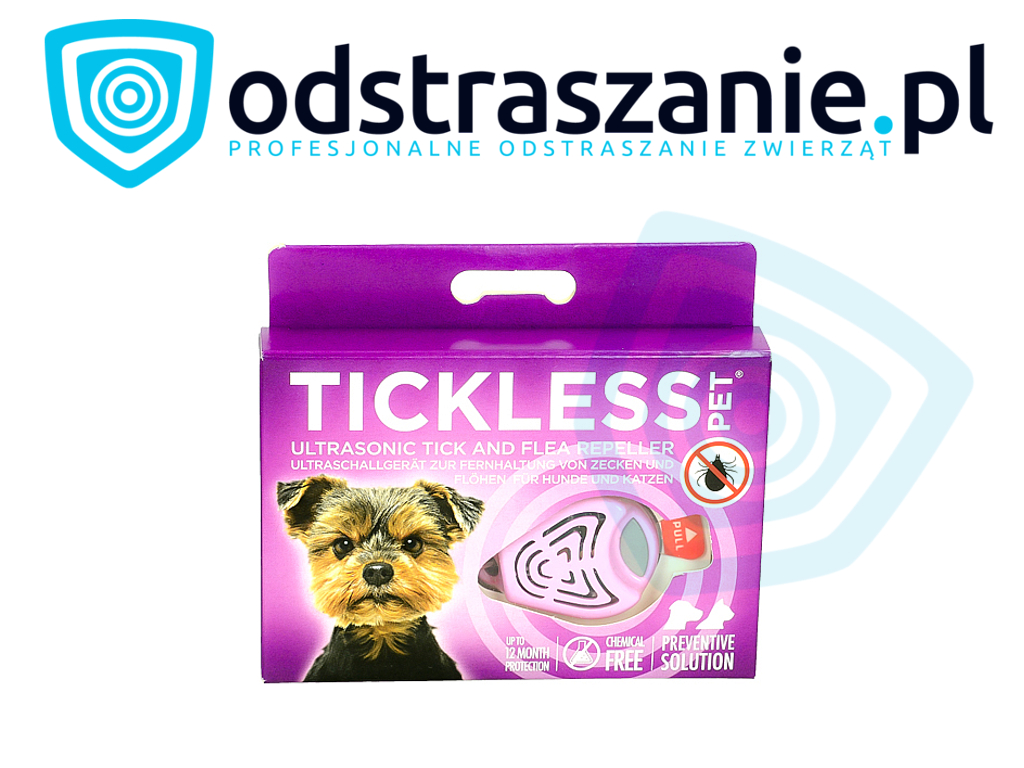 odstraszacz kleszczy i pcheł, tickless