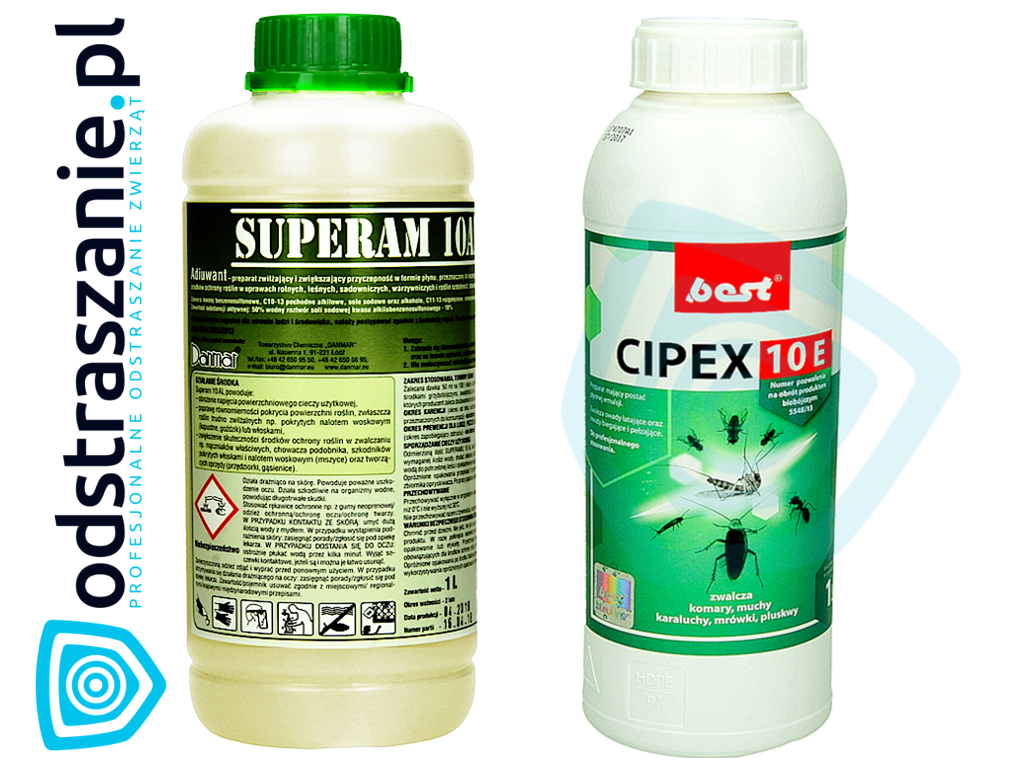 oprysk na komary i kleszcze cipex, utrwalacz oprysku superam