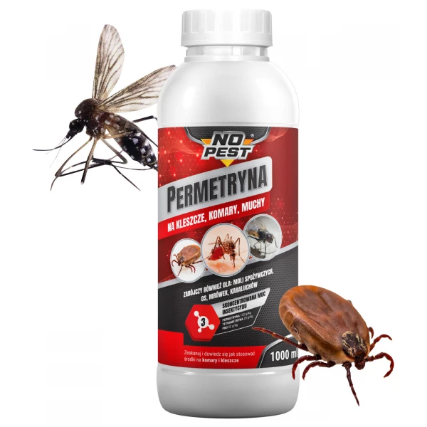 Permetryna na kleszcze, komary, muchy, mrówki koncentrat No Pest® 1l