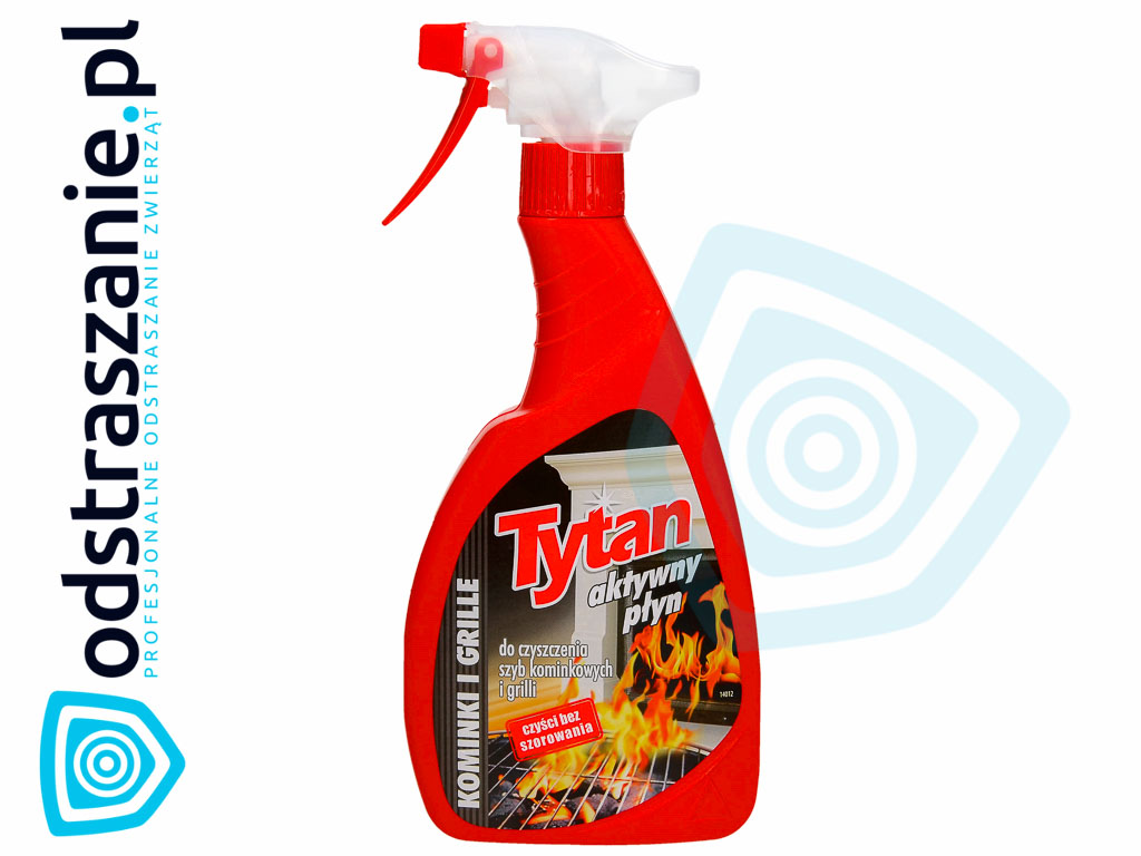 płyn do czyszczenia kominków Tytan spray, preparat do czyszczenia kominków, środek do kominków, Tytan spray do kominków