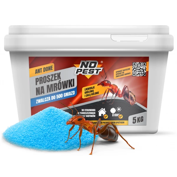 Proszek na mrówki 5 KG NO PEST Ant Off granulat. Środek na mrówki w domu, ogrodzie.