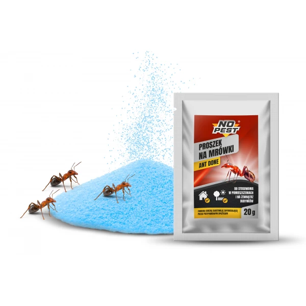 Proszek na mrówki No Pest® Ant Done, Środek na mrówki w domu, ogrodzie