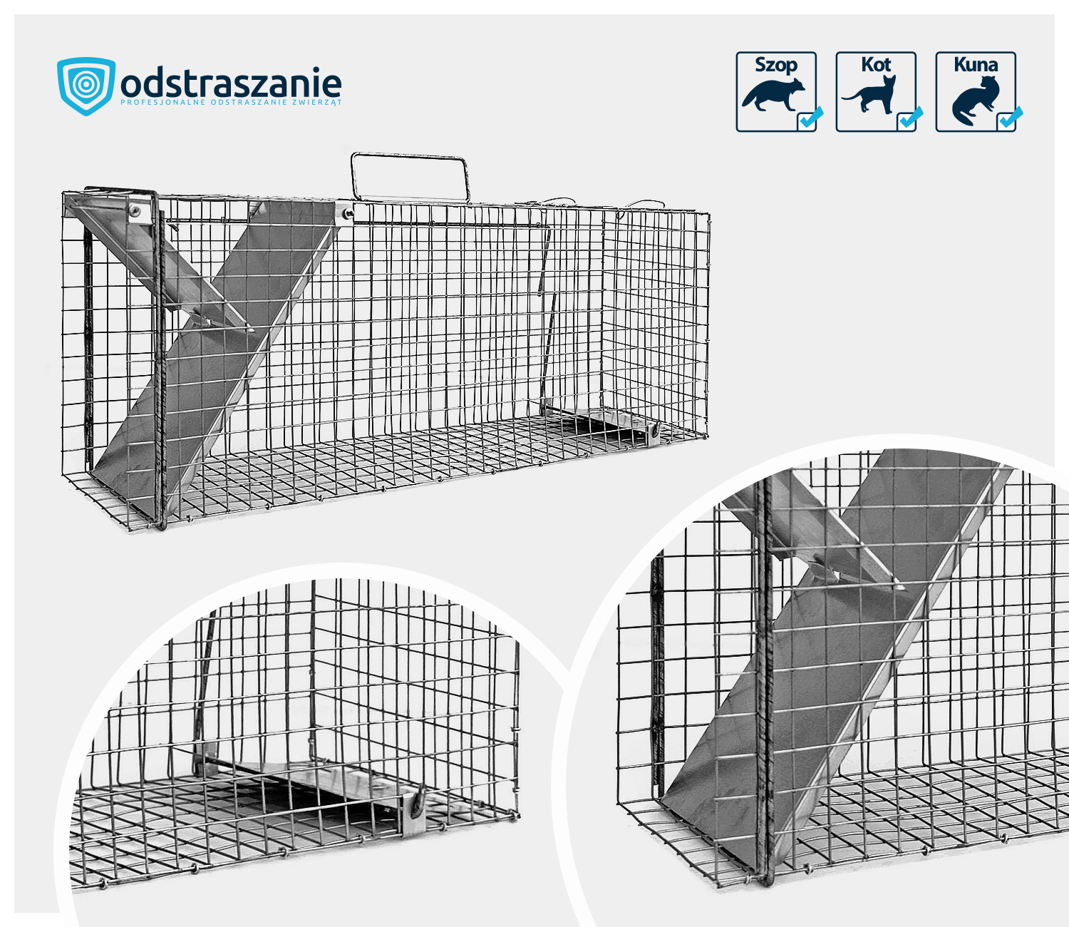 żywołapka na kuny koty szopy, pułapka na kuny koty szopy, klatka na kuny koty szopy, łapka na kuny koty szopy