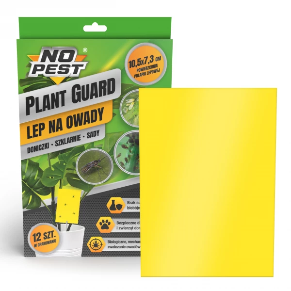 Silny lep na owady domowe Plant Guard No Pest® 12 szt