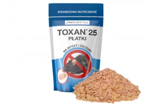 Toxan 25 płatki trutka na myszy i szczury bromadiolone 150g.