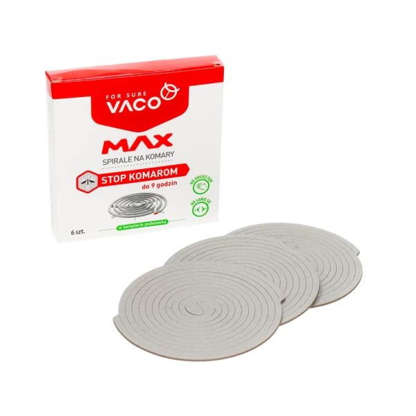 Niełamliwe spirale na komary i meszki Vaco Max 6szt